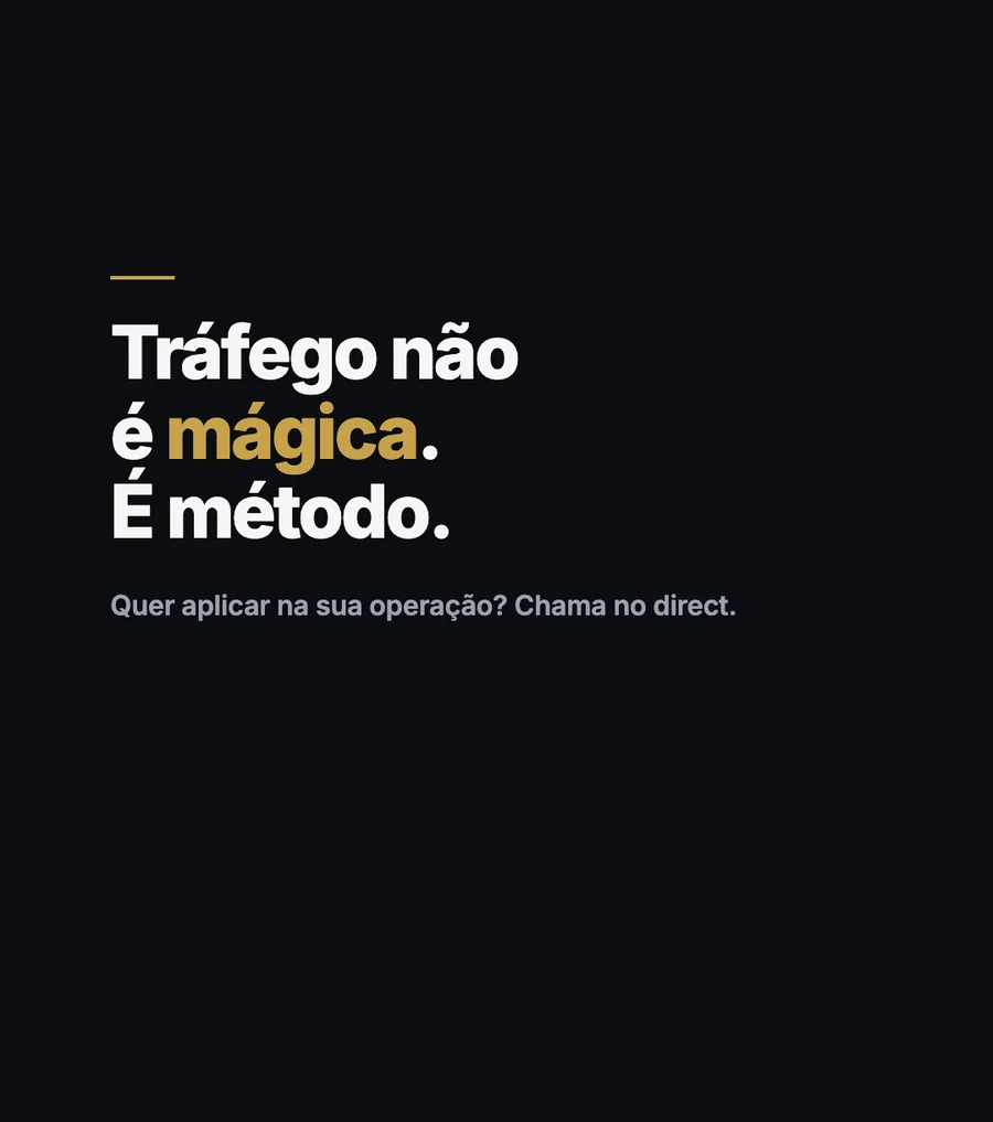 Carrossel sobre tráfego pago — slide 8